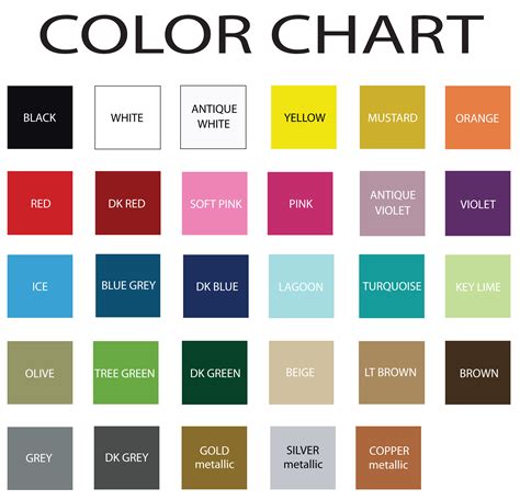 michael kors color chart